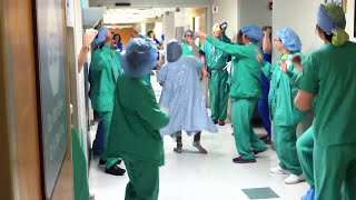 Breast Cancer Patient Dances To Operating Room  Piedmont Healthcare [upl. by Zetnas416]