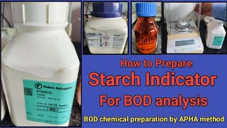 Starch Indicator preparation for BOD analysis [upl. by Limbert]