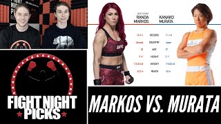 UFC Fight Night Randa Markos vs Kanako Murata Prediction [upl. by Ayihsa]