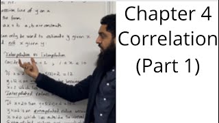 Edexcel AS Level Maths Chapter 4 Correlation Part 1 [upl. by Irneh]