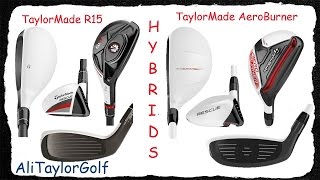 TAYLORMADE R15 AND AEROBURNER HYBRIDS REVIEW [upl. by Valaria]