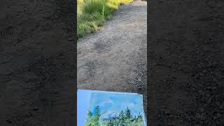 Painting a watercolor in plein air [upl. by Faun]