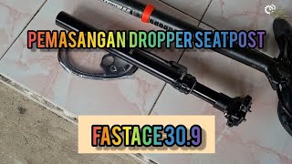 Review Pemasangan Dropper Seatpost FASTACE 309×440 Center Wiring [upl. by Nadaha192]