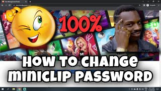 8 Ball Pool  HOW TO CHANGE MINICLIP ID PASSWORD EASILY🧚🏻 [upl. by Burkle]