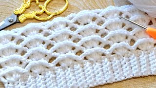 Brilliant 👌💥 How To Crochet An Adorable Blouse Top Cardigan amp Babyblanket Stitch  Online Tutorial [upl. by Joshua832]