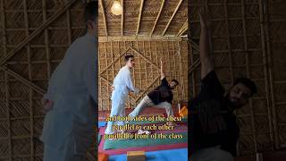 Utthita parsvakonasana🧘 yoga yogapractice yogupasana rishikesh [upl. by Oilejor]