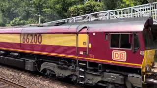 Class 66  Ivybridge Station  200723 [upl. by Salema459]