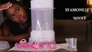 quotHOW TO STERILIZE BABY BOTTLESquotGrownsys Baby Bottle Sterilizer Review [upl. by Anil]