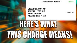 Visa DDA PUR AP Charge In TD Bank  Here’s What It Means And How To Find Where It Comes From [upl. by Riley]