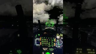 F16 Cockpit View Night Landing falconbms [upl. by Etteraj268]