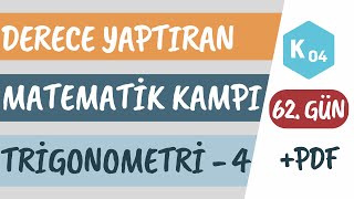 62 Gün  Trigonometri  4  Homojen ve Lineer Denklemler  K04  2024 AYT Matematik Kampı [upl. by Aileon]