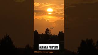 ALASKA AIRPORT SUNSET 🌇 Shorts YouTubeShorts Viral Trending Explore WatchNow FYP music [upl. by Renault]