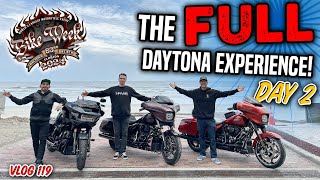 The FULL Daytona Experience BIke Week Day 2  Vlog 119 [upl. by Einittirb]