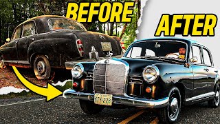 First Start In 50 Years  Amazing Transformation 1960 Mercedes Benz 190B  RESTORED [upl. by Linehan]