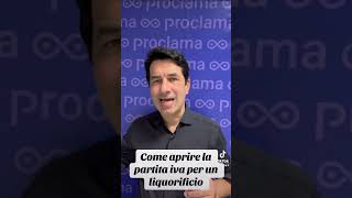 Come APRIRE partita IVA per un LIQUORIFICIO partitaiva commercialista [upl. by Anirhtak180]