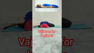 Vajrasana for beginners karoyograhonirog yogasehihogafatloss selflove selfcare reducebellyfat [upl. by Eicnahc459]