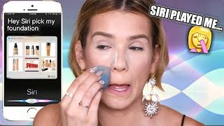 SIRI PICKS MY FULL FACE of MAKEUP CHALLENGE [upl. by Timothea]