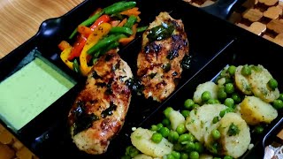 Healthy Chicken Breast with Sautered Veggies amp Salad I हैल्थी चिकन स्नैक्स without OvenSilvi Cooks [upl. by Pauli]