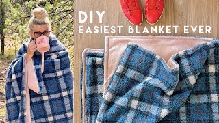 How to sew the EASIEST BLANKET EVER [upl. by Blanchette]