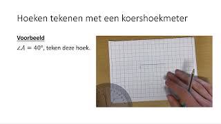 Hoeken tekenen met een koershoekmeter 4 VMBOKGT [upl. by Bessie]