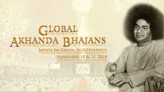 Global Akhanda Bhajans Live From Muddenahalli  11 November 2018 Morning [upl. by Elohc910]