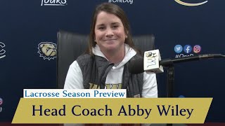 2024 Womens Lacrosse Season Preview Head Coach Abby Wiley [upl. by Anaer927]