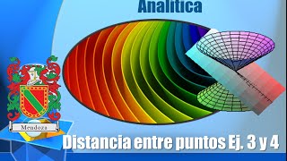 Curso Geometría Analítica  003  Distancia entre puntos ejercicios 3 y 4 [upl. by Tina20]