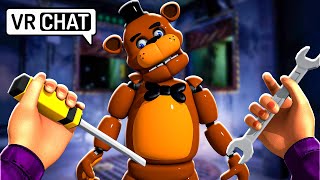 Michael Afton REPAIRS Freddy Fazbear in VRChat [upl. by Anilorac]