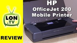 HP OfficeJet 200 Mobile Printer Review and How to Set Up [upl. by Abie]