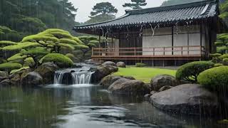 Enjoy The Tranquility of Rain In Japanese Zen Garden 🌲Soothing Rain For Sleep Relax amp Meditation [upl. by Inanuah840]