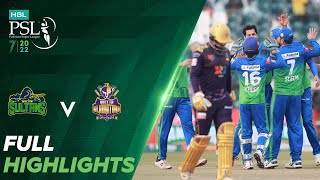 Full Highlights  Multan Sultans vs Quetta Gladiators  Match 25  HBL PSL 7  ML2T [upl. by Avot963]