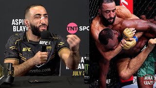 Belal Muhammad SHUTS DOWN Leon Edwards rematch quotIll give him a rematch in 3 years quot [upl. by Shep]