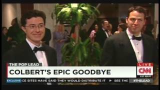 Colberts Epic Goodbye  quotThe Colbert Reportquot finale with Jake Tapper December 19 2014 [upl. by Eda120]