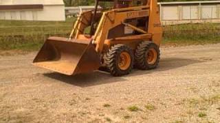 Beau Parmenter driving a 1994 Case 1845C Skid steer [upl. by Inahteb]