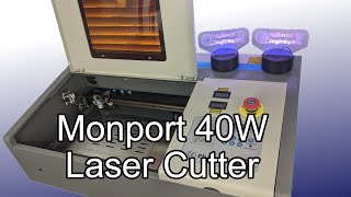 Monport 40W Co2 Laser Cutter Review [upl. by Mae610]