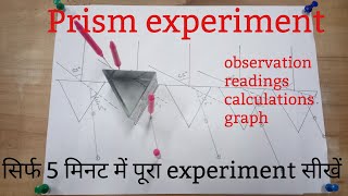 Prism experiment। class 12 with readings [upl. by Nohsreg766]