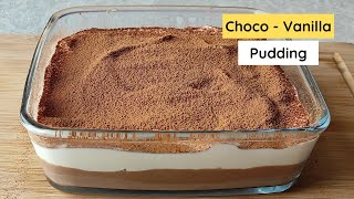 Vanilla and Chocolate Pudding Recipe  Eggless amp Without Oven  Sauté [upl. by Zindman]