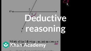 CA Geometry Deductive reasoning  Worked examples  Geometry  Khan Academy [upl. by Willtrude]