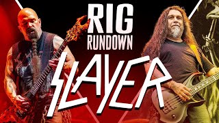 Slayer Rig Rundown with Kerry King Tom Araya and Gary Holt — Ultimate Guitar amp Bass Gear Tour [upl. by Costa173]