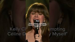 Kelly Clarkson attempting All By Myself high note arianagrande vocals highnote celinedion [upl. by Omsare]