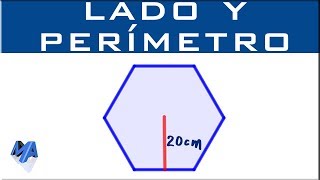 Lado y perímetro del polígono regular  Conociendo el apotema  Pentágono hexágono heptágono [upl. by Drislane]