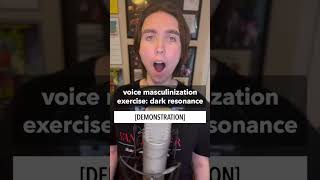 Voice masculinization exercise dark resonance lower your larynx transvoice voicetraining [upl. by Sardella328]