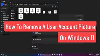 How To Remove a User Account Picture On Windows 11 [upl. by Lenrow]