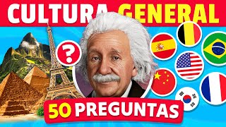 50 Preguntas de Cultura general 🧠🤯 ¿Cuánto Sabes 💡📚🌎 [upl. by Pruter]