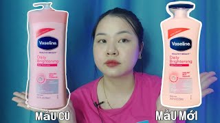 DƯỠNG THỂ VASELINE 725ML MẪU MỚI NẮP XANH CÓ GÌ KHÁC MẪU CŨ [upl. by Ytirahc]