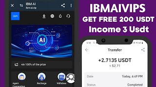 IBMAI MALL USDT INVESTMENT SITE 2024  NEW USDT EARNING SITE  USDT EARNING APP  FREE USDT [upl. by Elockin]