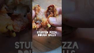 Stuffed Pizza Dough Balls pizza foodie veganfood easyrecipes vegans vegansnacks [upl. by Inait]