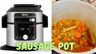 Delicious slow cooked sausage casserole in the Ninja Foodi Max 15 in 1 [upl. by Hanford]