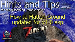 How to Flatten Ground in 7 Days to Die  Updated for V10 2024 [upl. by Gabey]