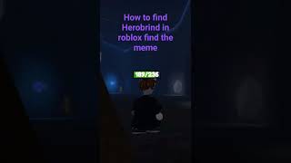 how to get herobrind in roblox find the meme full fideo in my yautube channel [upl. by Aisyla]